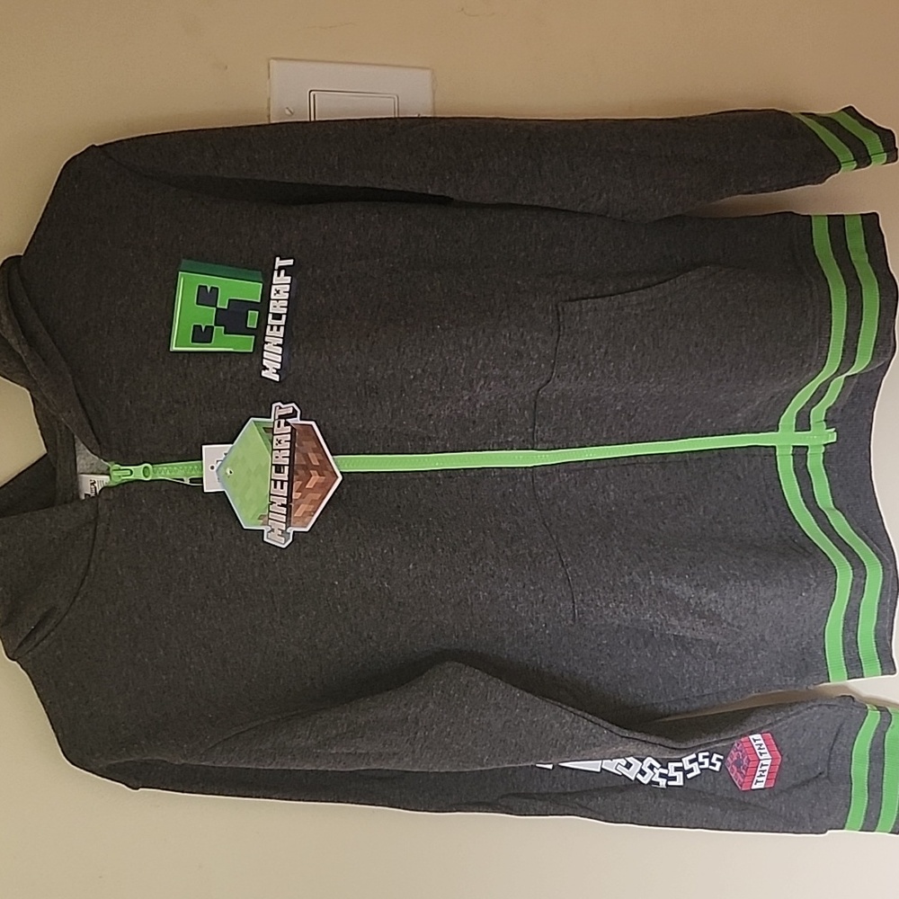 Minecraft zip up hoodie